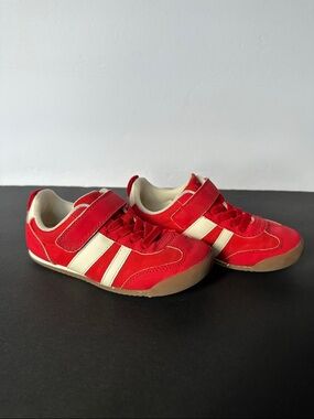 H&M Red Kids Sneakers with Cream Stripes